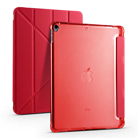 Apple iPad Pro 10.5 (7.Nesil) Kılıf Kalem Bölmeli Standlı Smart Cover 