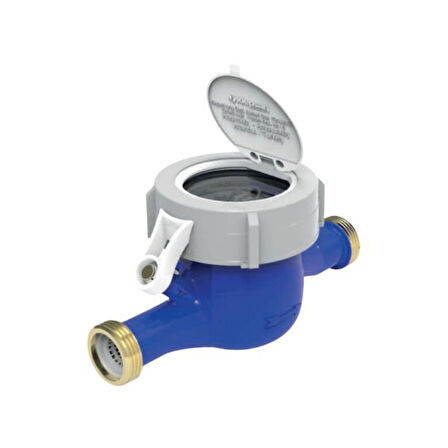 Klepsan 12K AQUA-R160 3/4 110 mm 2,5m3/h Kuru Tip Çok Hüzmeli Soğuk Su Sayaçları R160