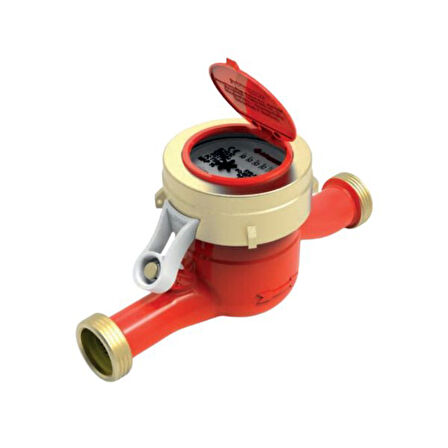 Klepsan KVS 12S 3/4 110 mm 2,5m3/h Kuru Tip Çok Hüzmeli Sıcak Su Sayaçları