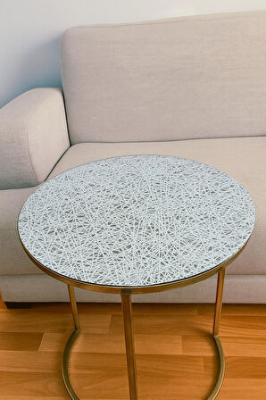 Kaliteli Lüks Yuvarlak PVC Dantelli Orta Sehpa Masa Örtüsü – Çeyizlik, Dekoratif