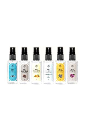 Kolonya Çeşitleri 50 Ml X 6 Adet - Dark Spice-buket-aqua-ıce-mandarine-lavanta