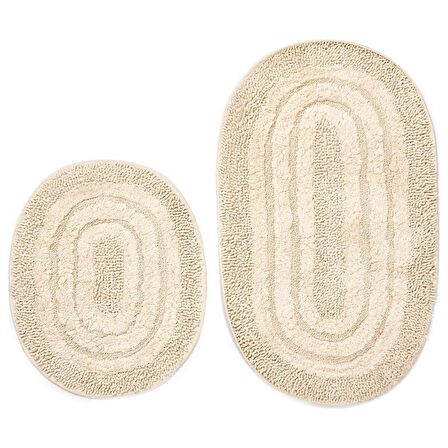ALANUR HOME TRİO BUKLE COTTON 2'Lİ PASPAS TAKIMI CAPPUCİNO