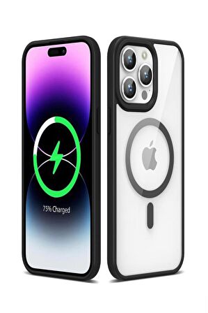 iPhone 14 Pro Max Kılıf Magsafe Wireless Şarj Özellikli Silikon Ege Kapak