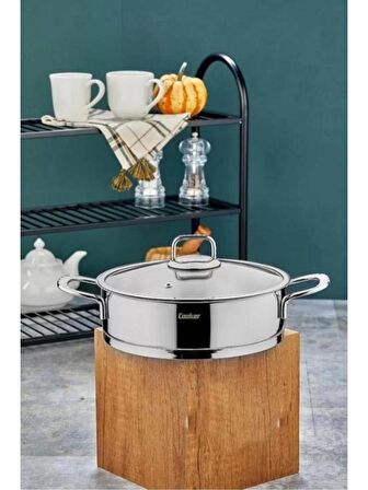 Cooker CKR2981 Çelik Kısa Bomonti Tencere 24 Cm