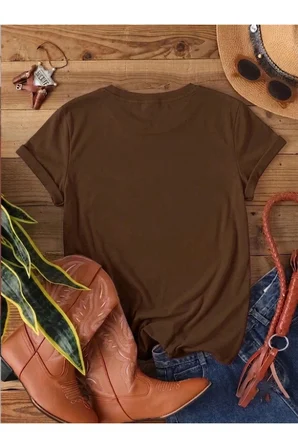 Unisex Flowers Baskılı Tasarım Tshirt