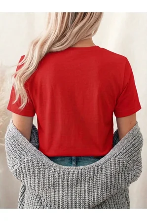 Unisex Flowers Baskılı Tasarım Tshirt