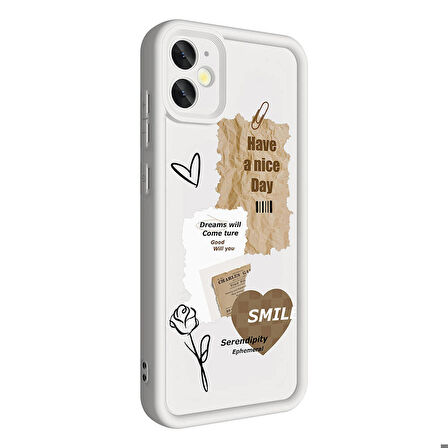 iPhone 11 Kılıf Kamera Korumalı Baskılı Arka Yüzey Klas Kapak