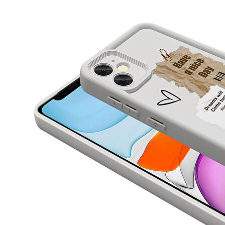 iPhone 11 Kılıf Kamera Korumalı Baskılı Arka Yüzey Klas Kapak