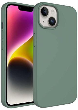 iPhone 14 Plus Kılıf Sıvı Teknolojili Silinebilir Kamera Çıkıntılı Lansman Sert Silikon