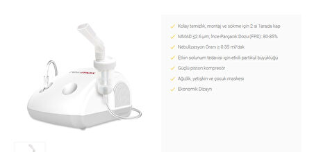 Medikalcim Rossmax NE100 Kompresörlü Nebülizatör