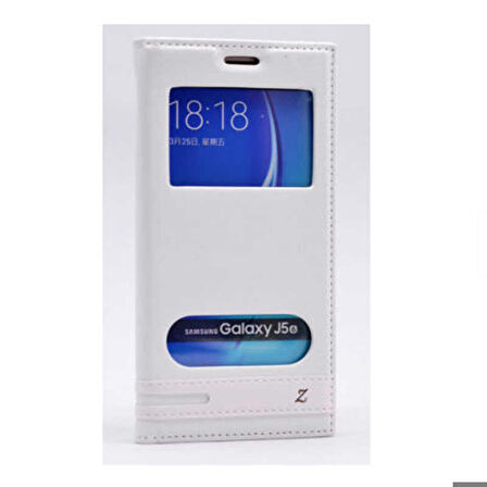 Galaxy J7 2016 Kılıf Elite Pencereli Kapaklı Kılıf