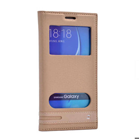 Galaxy J7 2016 Kılıf Elite Pencereli Kapaklı Kılıf