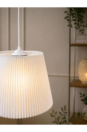 Modern pilise detaylı sarkıt tekli avize