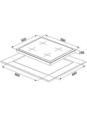 Silverline CS5700E6W01 Beyaz Gazlı Ankastre Ocak