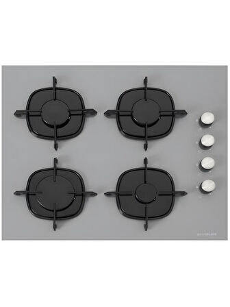 Silverline CS5700E6S01 Gri Gazlı Ankastre Ocak