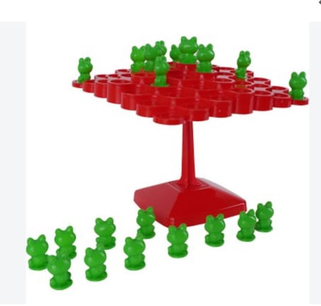 Kutulu Dikkat Ve Denge Geliştirici  Buz Tuzağı Buz Kırma ve Frog Kurbağa Denge Oyunu İkili Set