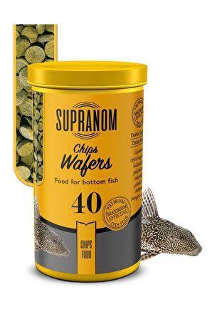 Supranom dip balık yemi supranom chips wafers chips food 250ml (40)