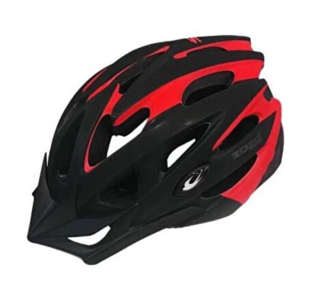 Zozo MV29 Işıklı Kask Siyah/Kırmızı M