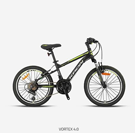 VORTEX 4.0 - 24  MTB - 14' - 21 Vites - V.B. - Mat Siyah-Gri/Neon Sarı