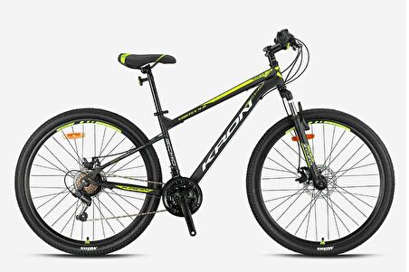 VORTEX 4.0 - 24 MTB - 14' - 21 VİTES - M.DISC - MAT SİYAH-GRİ/NEON SARI