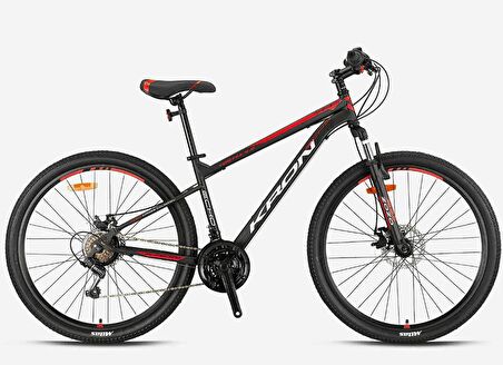 VORTEX 4.0 - 26  MTB - 16' - 21 Vites - M.DISC - Mat Siyah-Gri/Kırmızı
