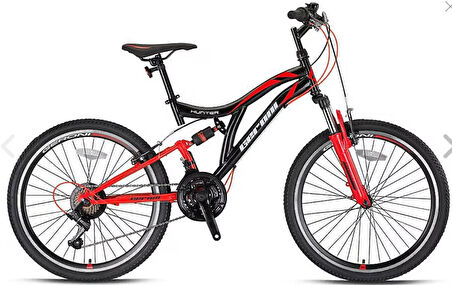 HUNTER - 26" MTB - 21 VİTES - V.B. - SİYAH-KIRMIZI/BEYAZ