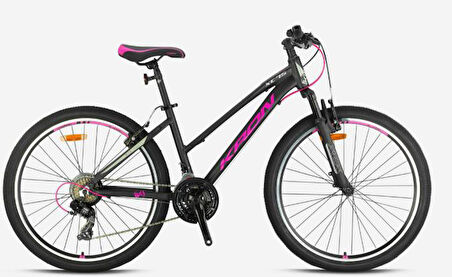XC 75 - 26  MTB Lady - 14' - 21 Vites - V.B - Mat Siyah-Çingene Pembesi/Bej