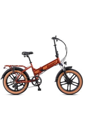 KRON DISCOVERY - 20  - Katlanır ( FAT Bike) - 7 Vites - H.Disc - Elektrikli - Bakır/Açık Kahve