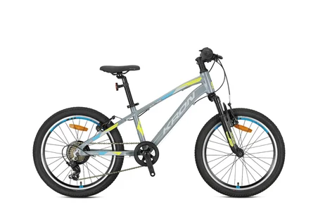 KRON XC 75 - 20 MTB - 11' - 7 Vites -M.Disc - Nardo Gri/Neon Sarı-Siyah-Mavi