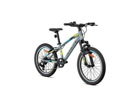 KRON XC 75 - 20 MTB - 11' - 7 Vites -M.Disc - Nardo Gri/Neon Sarı-Siyah-Mavi