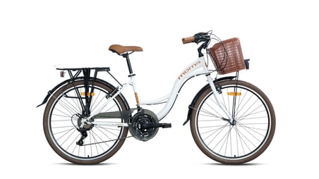GERONİ - MOMA URBAN - 28  City Bike - 21 Speed - V-Brake - White-Brown
