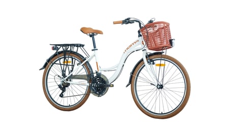 GERONİ - MOMA URBAN - 28  City Bike - 21 Speed - V-Brake - White-Brown