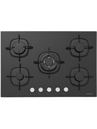 Silverline CS5801E7B01 Siyah Gazlı Ankastre Ocak