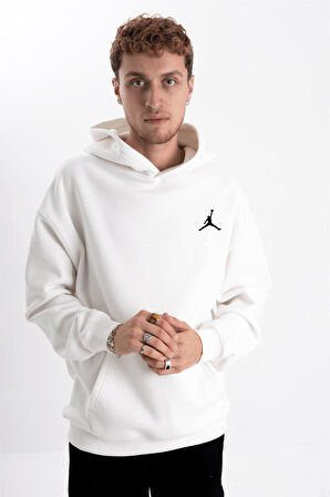 Unisex Jordan Logo Baskı Kapşonlu Sweatshirt