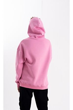 Unisex Paranoai Baskı Kapşonlu Sweatshirt