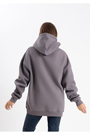 Gri Kapşonlu sweatshirt