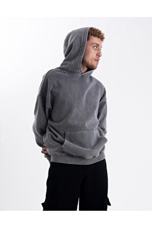 Eskitme Kapşonlu sweatshirt