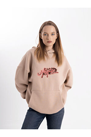 Unisex Cactus jk utopia Kapşonlu Sweatshirt