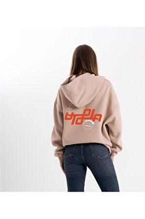 Unisex Cactus jk utopia Kapşonlu Sweatshirt