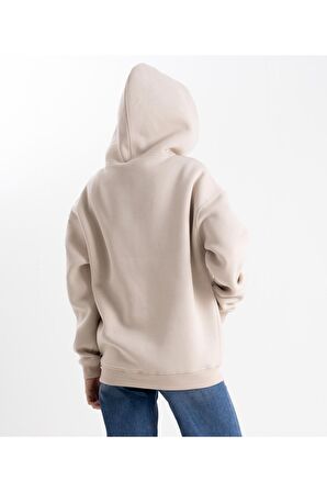 KAPŞONLU FERMUARLI TAŞ HOODİE COLLEGE
