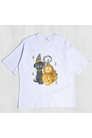 Unisex Cat Halloween Tshirt