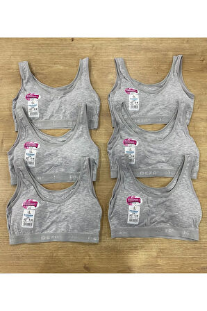 Genç Kız Kalın Askılı Pedli Büstiyer / 3 Adet