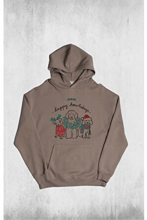 Unisex Howliday Kapüşonlu Sweatshirt