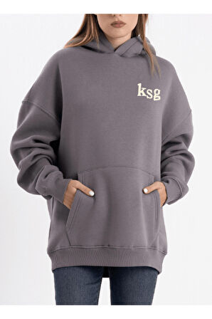 Unisex KSG Kapüşonlu Sweatshirt