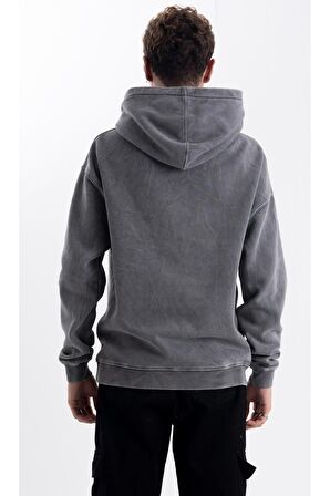 Unisex Eskitme Yezuş Kapüşonlu Sweatshirt