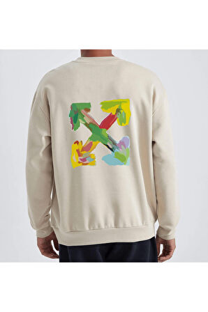 Unisex Oversize Four Sweatshirt