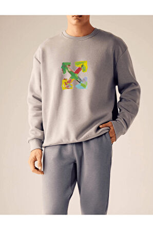 Unisex Oversize Four Sweatshirt