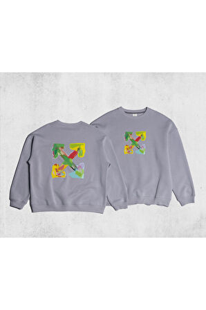 Unisex Oversize Four Sweatshirt