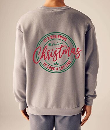 Unisex Oversize Let it Snow Sweatshirt