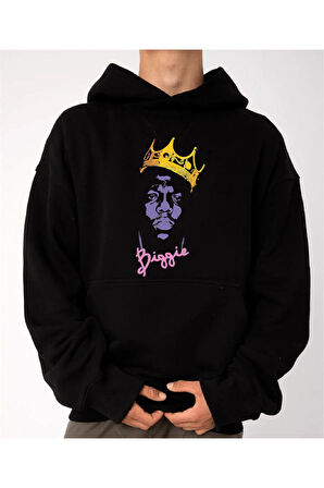 Unisex Oversize Biggie Kapüşonlu Sweatshirt